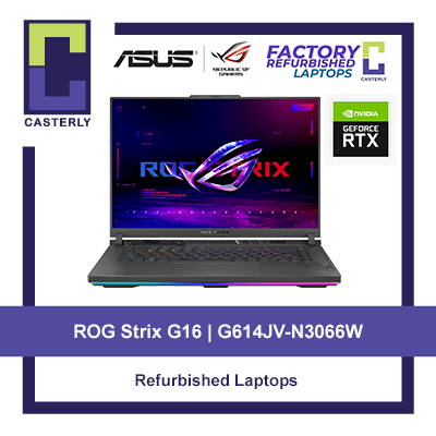 [Refurbished] ASUS ROG Strix G16 G614JV-N3066W / i7-13650HX / 16GB DDR5-4800 SO-DIMM / RTX 4060