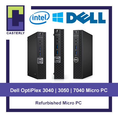 [Refurbished] Dell OptiPlex 7040 , 3050 , 3040 Micro Tower | Tiny Desktop PC | Windows 10