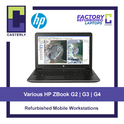 [Grade-A Refurbished] Various Mobile Workstations | HP ZBook 15 G3, G6 | ZBook Studio G5 | Nvidia Quadro