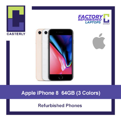 Grade-A Refurbished iPhone] Apple iPhone 8 64GB | Silver | Gold